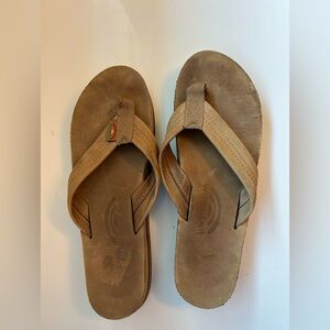 Rainbow Sandals W's Double Layer Leather with Arch Support Sz Med Sz 6.5-7.5